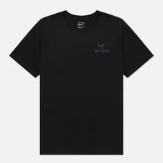 Мужская футболка Arcteryx Emblem SS, цвет чёрный