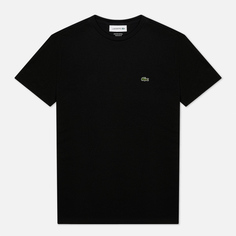 Мужская футболка Lacoste Crew Neck Pima Cotton, цвет чёрный, размер S