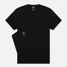 Комплект мужских футболок Edwin Double Pack SS Tubular, цвет чёрный, размер S