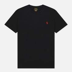 Мужская футболка Polo Ralph Lauren Custom Fit Crew Neck 26/1 Jersey, цвет чёрный
