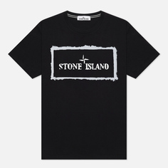 Мужская футболка Stone Island Stencil One, цвет чёрный
