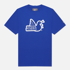 Мужская футболка Peaceful Hooligan Outline Dove, цвет синий