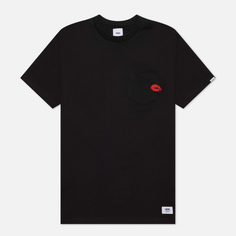 Мужская футболка Vans Anaheim Lips Pocket, цвет чёрный