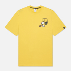 Мужская футболка Puma x Peanuts Archive Logo, цвет жёлтый