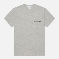 Мужская футболка Comme des Garcons SHIRT Front Logo, цвет серый