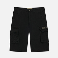 Мужские шорты Alpha Industries Jet Cargo, цвет чёрный