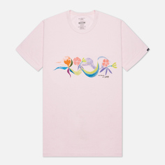 Мужская футболка Vans x Chris Johanson Floral, цвет розовый