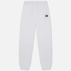 Женские брюки Tommy Jeans Tommy Badge Relaxed Fit Joggers, цвет белый