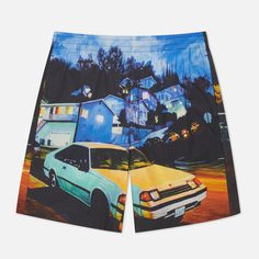 Мужские шорты MSGM x Seth Armstrong Capsule Print 1, цвет синий