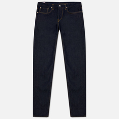 Мужские джинсы Edwin Slim Tapered Kaihara Blue Stretch Denim Green x White Selvage 12.5 Oz, цвет синий