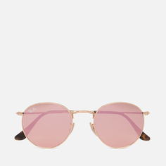Солнцезащитные очки Ray-Ban Round Flat Lenses, цвет розовый, размер 50mm