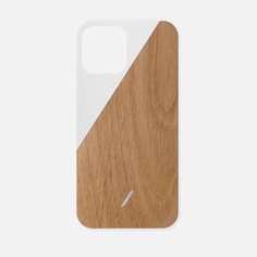 Чехол Native Union Clic Wooden iPhone 12 Pro Max, цвет белый