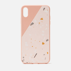 Чехол Native Union Clic Terrazzo iPhone Xs Max, цвет розовый