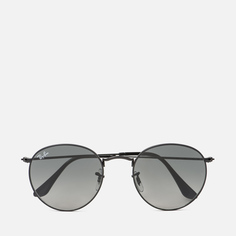 Солнцезащитные очки Ray-Ban Round Flat Lenses, цвет чёрный, размер 53mm