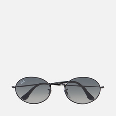Солнцезащитные очки Ray-Ban Oval Flat Lenses, цвет чёрный, размер 51mm
