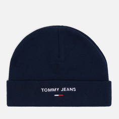Шапка Tommy Jeans Logo Embroidery Fine, цвет синий