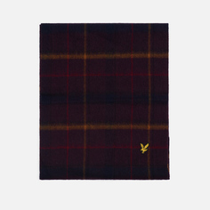 Шарф Lyle &amp; Scott Tartan Lambswool, цвет бордовый