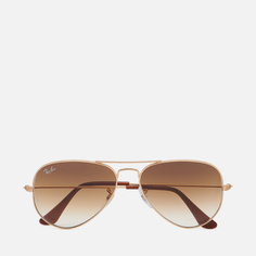 Солнцезащитные очки Ray-Ban Aviator Gradient, цвет золотой, размер 55mm