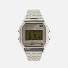 Наручные часы Timex T80, цвет серебряный