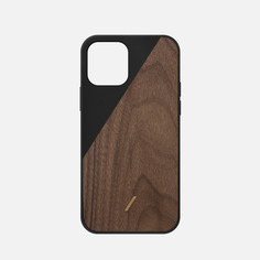 Чехол Native Union Clic Wooden iPhone 12 mini, цвет чёрный