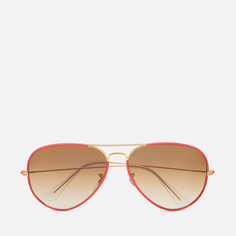 Солнцезащитные очки Ray-Ban Aviator Full Color Legend, цвет красный, размер 62mm