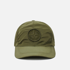 Кепка Stone Island Nylon Metal 6 Panel, цвет оливковый