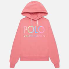 Женская толстовка Polo Ralph Lauren Ombre Logo Fleece Hoodie, цвет розовый