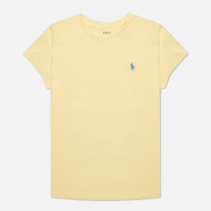 Женская футболка Polo Ralph Lauren Embroidered Logo 30/1 Cotton Jersey, цвет жёлтый