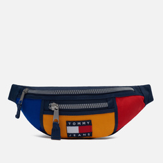 Сумка на пояс Tommy Jeans Heritage Bumbag Colorblock, цвет синий