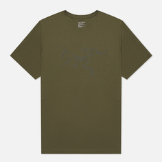 Мужская футболка Arcteryx Archaeopteryx SS, цвет оливковый
