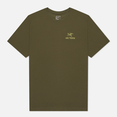 Мужская футболка Arcteryx Emblem SS, цвет оливковый
