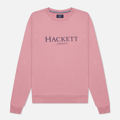 Мужская толстовка Hackett London Logo Crew Neck, цвет розовый