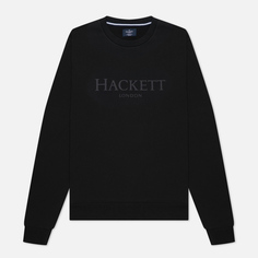 Мужская толстовка Hackett London Logo Crew Neck, цвет чёрный