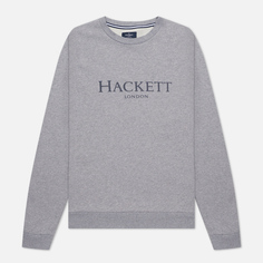 Мужская толстовка Hackett London Logo Crew Neck, цвет серый
