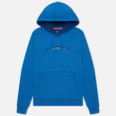 Мужская толстовка Hackett London Color Logo Hoodie, цвет голубой