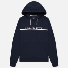 Мужская толстовка Hackett Gradual Logo Print Hoodie, цвет синий