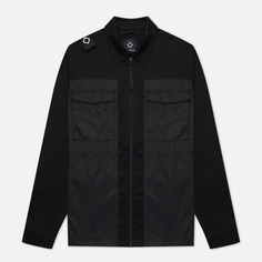 Мужская рубашка MA.Strum Zip-Through Overshirt, цвет чёрный, размер XXXL