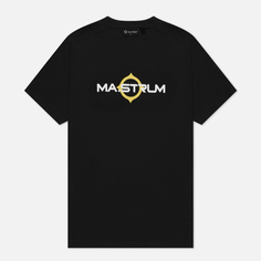 Мужская футболка MA.Strum Logo Print, цвет чёрный