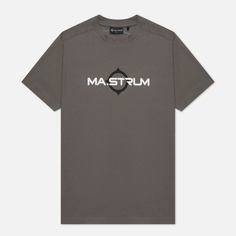 Мужская футболка MA.Strum Logo Print, цвет серый