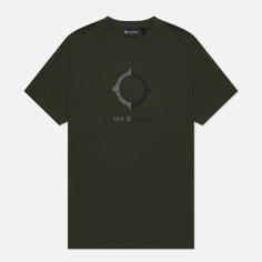 Мужская футболка MA.Strum Distort Logo, цвет зелёный, размер XXXL
