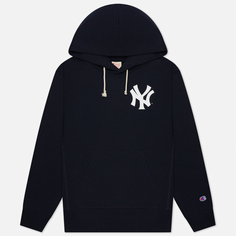 Мужская толстовка Champion Reverse Weave New York Yankees Hoodie, цвет синий