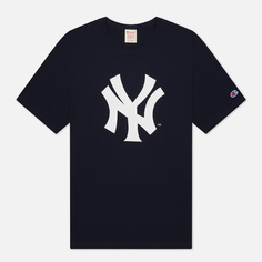 Мужская футболка Champion Reverse Weave New York Yankees Crew Neck, цвет синий