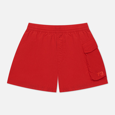 Мужские шорты Y-3 Utility Swim Short Length, цвет красный