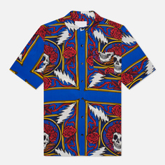 Мужская рубашка Chinatown Market x Grateful Dead Border Bandana Button Up, цвет синий