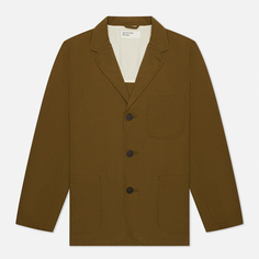 Мужской пиджак Universal Works Three Button Ripstop Cotton, цвет оливковый