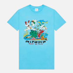 Мужская футболка RIPNDIP Under The Sea, цвет голубой