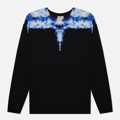 Мужской лонгслив Marcelo Burlon Smoke Wings Regular, цвет чёрный