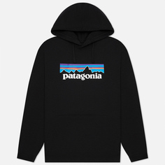 Мужская толстовка Patagonia P-6 Logo Uprisal Hoodie, цвет чёрный