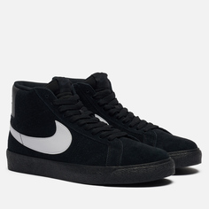 Мужские кроссовки Nike SB Zoom Blazer Mid, цвет чёрный