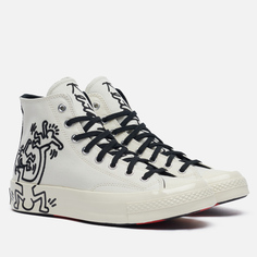 Мужские кеды Converse x Keith Haring Chuck 70 Hi, цвет белый